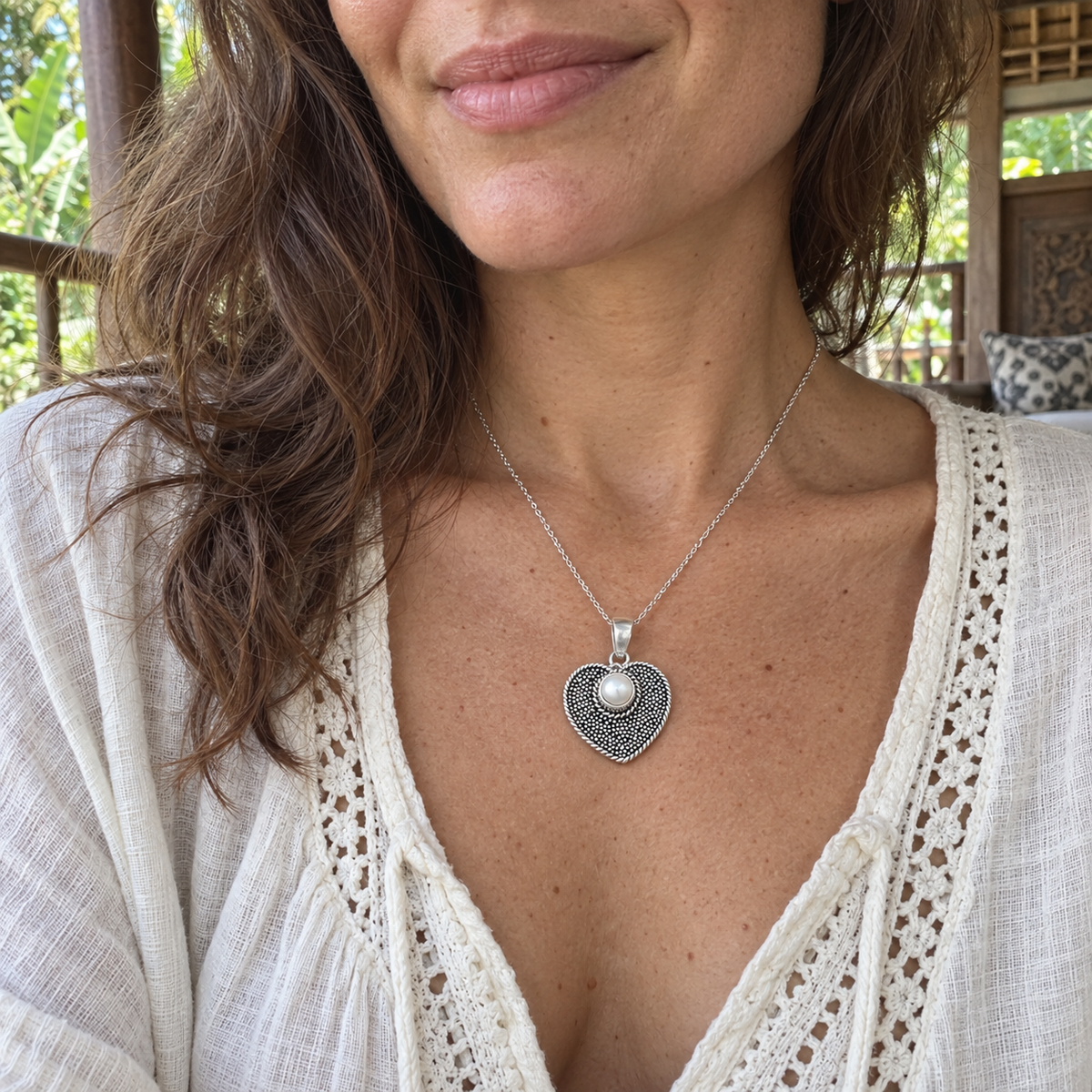 Pearl Beaded Byron Pendant PP013