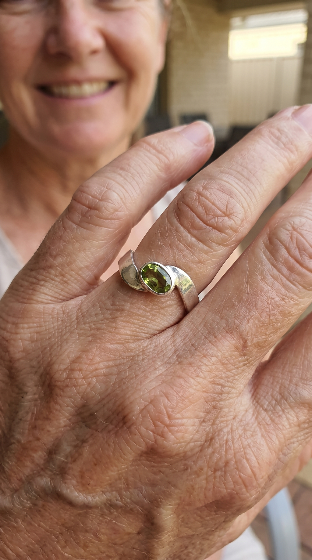 Peridot Wrap Byron Ring RA027