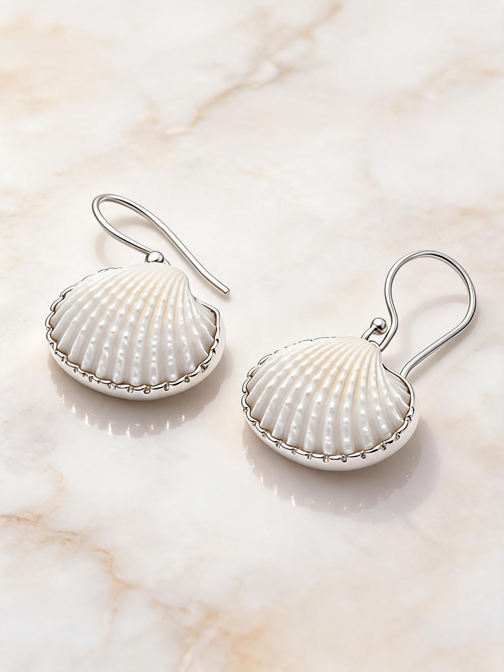 Scallop Drop Earrings ES103