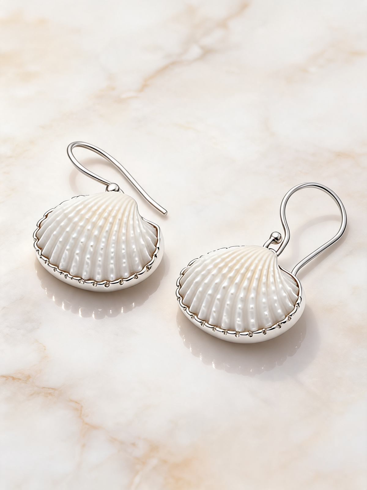 Scallop Drop Earrings ES103