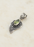 Peridot Leaf Byron Pendant PA095